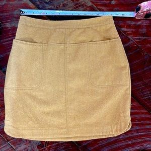Vineyard Vines Wool Blend Camel Lined Pencil Skirt